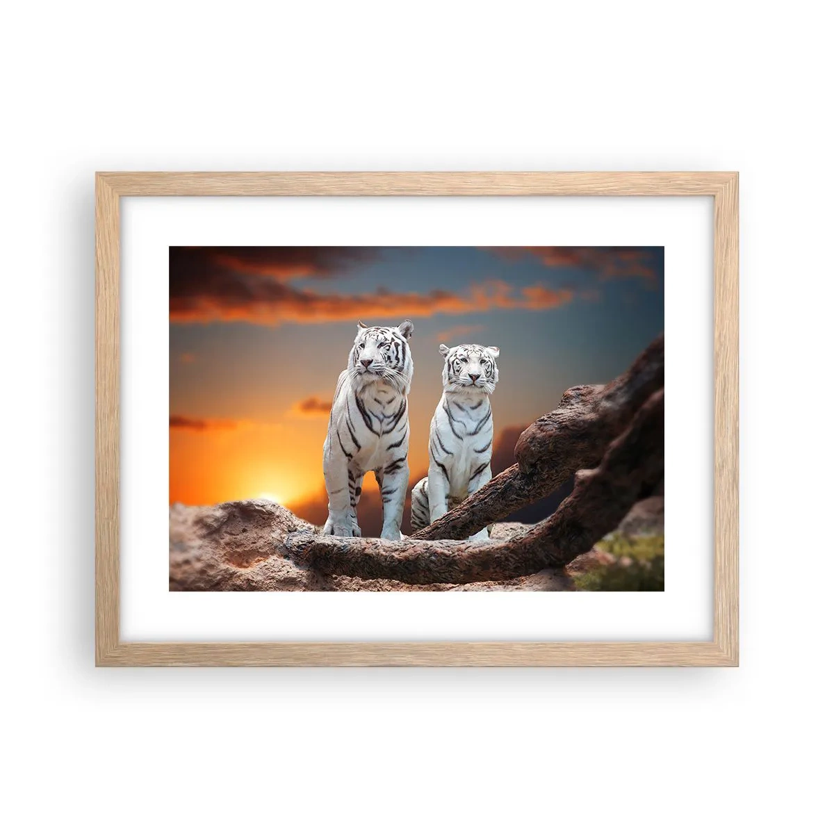 Pôster com moldura de carvalho claro - Tal como em Nárnia - 40x30 cm