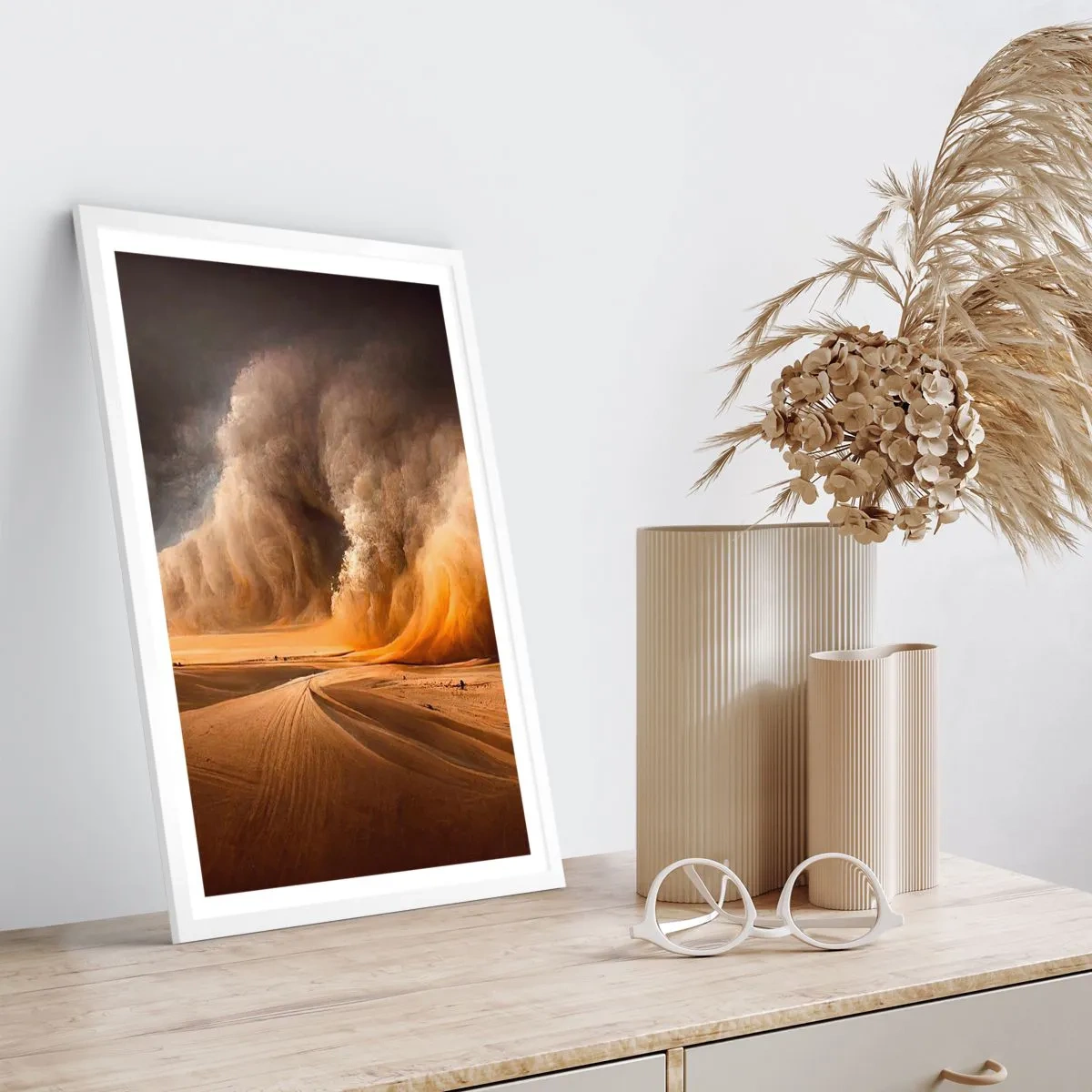 Pôster em moldura branca - A Ira do Deserto - 50x70 cm