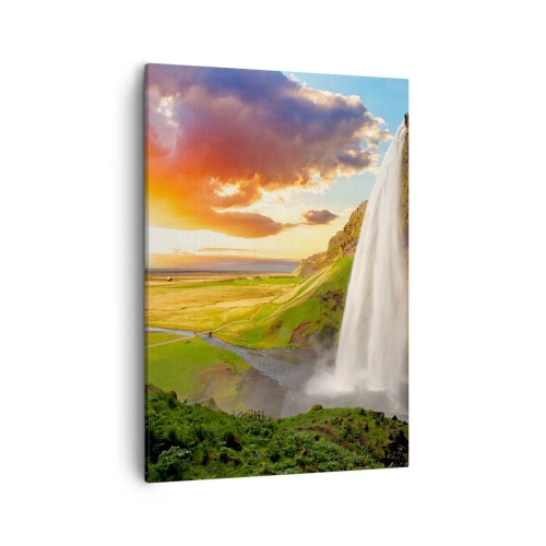 Quadro em tela - A plenitude do Verão islandês - 50x70 cm