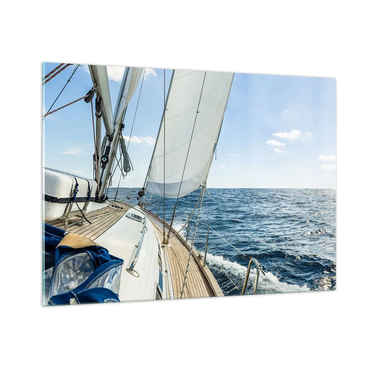 Quadro em vidro - Ahoy, aventura - 100x70 cm