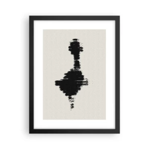 Pôster com moldura preta - Vibrações da imaginação - 30x40 cm