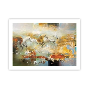 Pôster - A galope através da luz - 70x50 cm