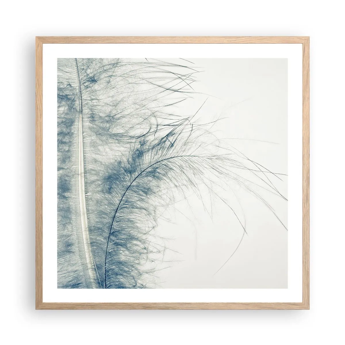 Pôster com moldura de carvalho claro - O sussurro da natureza - 60x60 cm