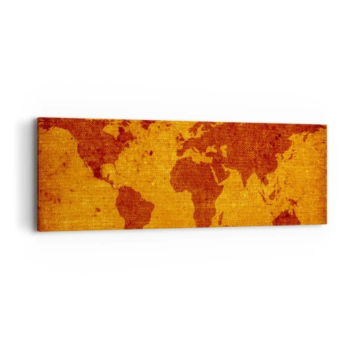 Quadro em tela - Convite para viajar - 90x30 cm