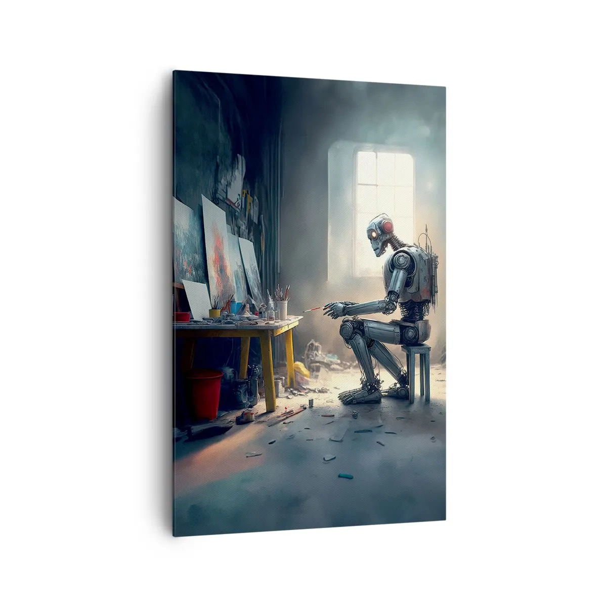 Quadro em tela - O ato de criação - 80x120 cm