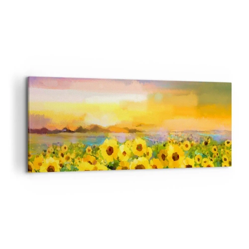 Quadro em tela - O próprio sol desceu à terra - 120x50 cm