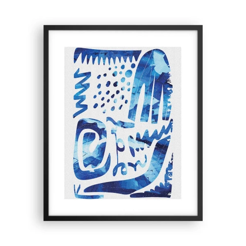 Pôster com moldura preta - Voltar às raízes - 40x50 cm