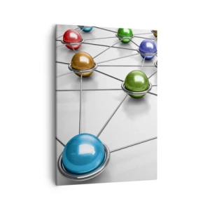 Quadro em tela - Teia cósmica - 50x70 cm