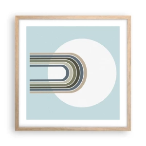 Pôster com moldura de carvalho claro - Atração irresistível - 50x50 cm