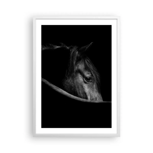 Pôster em moldura branca - Príncipe Negro - 50x70 cm