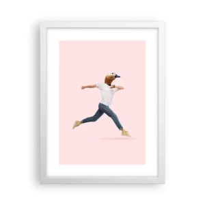 Pôster em moldura branca - Uma pitada de absurdo - 30x40 cm