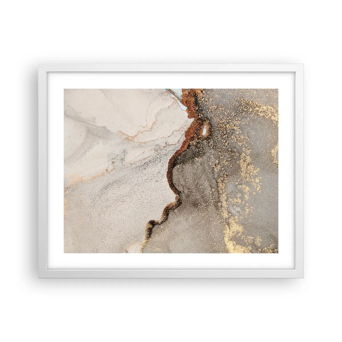 Pôster em moldura branca - No limite das cores - 50x40 cm