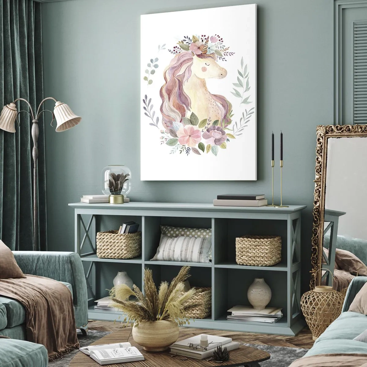 Quadro em tela - Um convite ao mundo dos contos de fadas - 80x120 cm