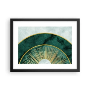 Pôster com moldura preta - Outro sistema solar - 40x30 cm