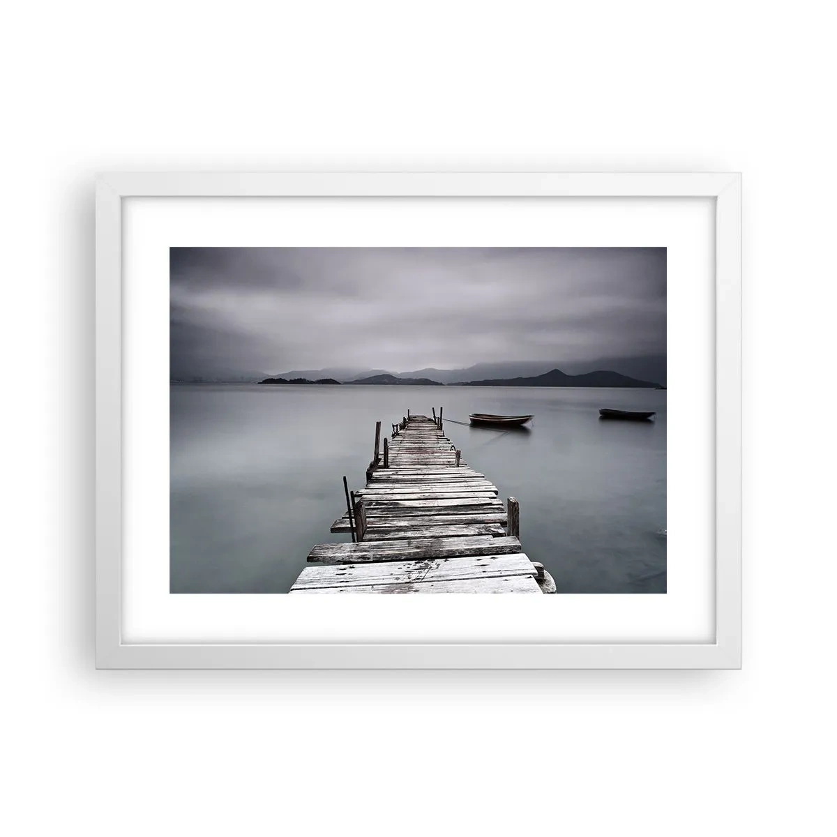 Pôster em moldura branca - Amanhã pode ir - 40x30 cm