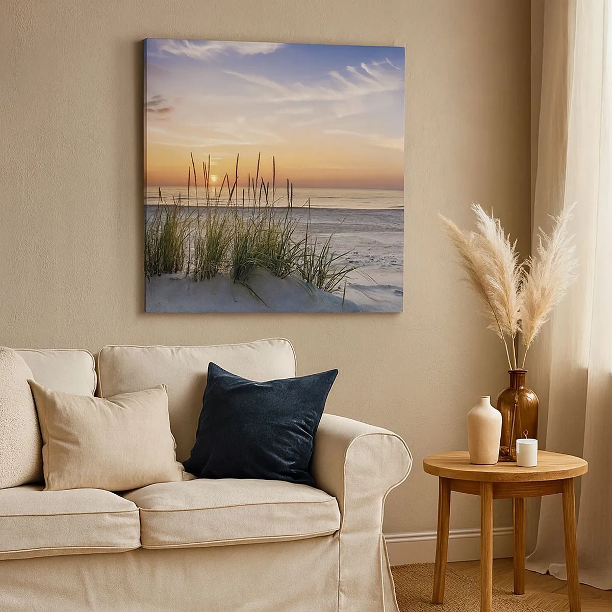 Quadro em tela - Olhe, pense, sinta - 30x30 cm