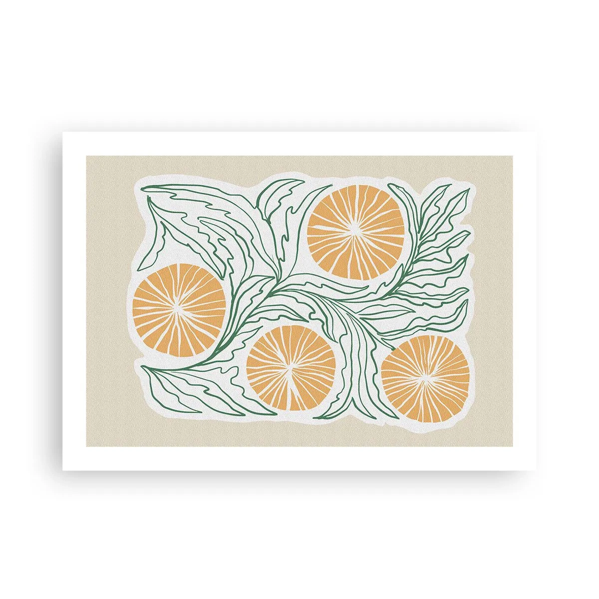 Pôster - Étnico com um toque de abstração - 70x50 cm