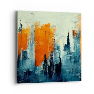 Quadro em tela - Paisagem moderna - 40x40 cm