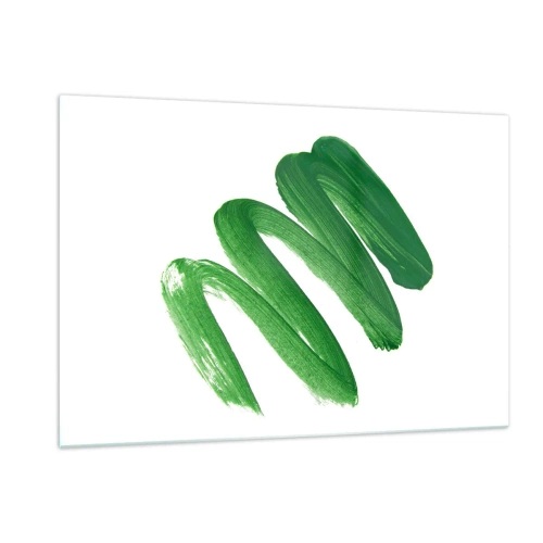 Quadro em vidro - Piada verde - 120x80 cm
