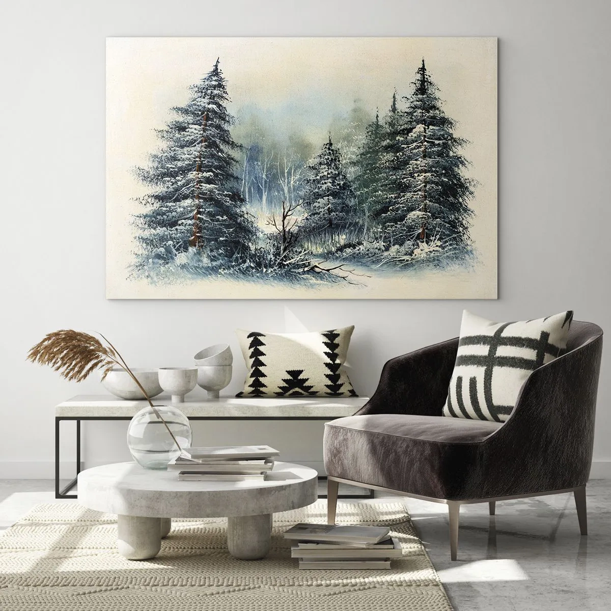 Quadro em vidro - Prontas para o Natal - 100x70 cm