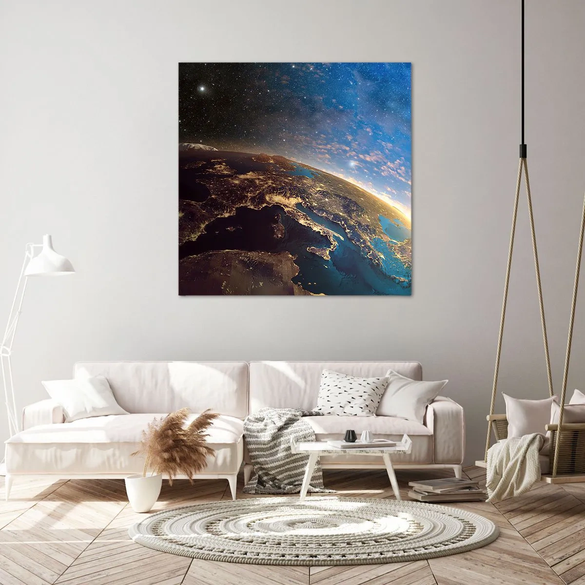 Quadro em tela - Vamos olhar para nós mesmos à distância - 30x30 cm