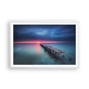 Pôster em moldura branca - Entre o céu e a terra - 91x61 cm