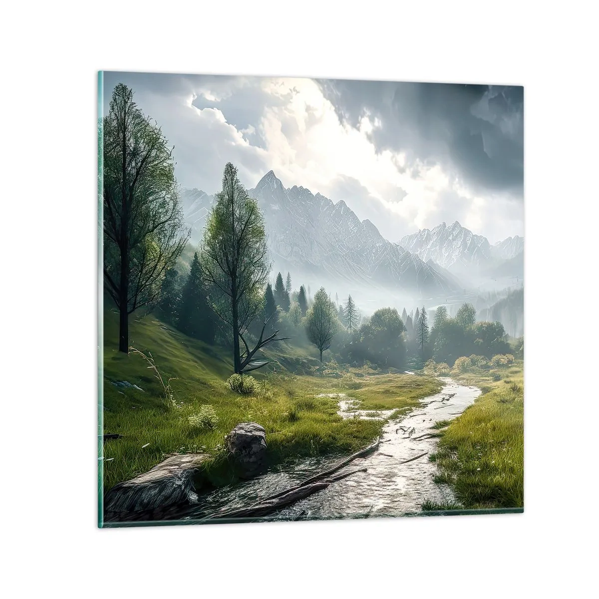 Quadro em vidro - Ida e volta - 60x60 cm