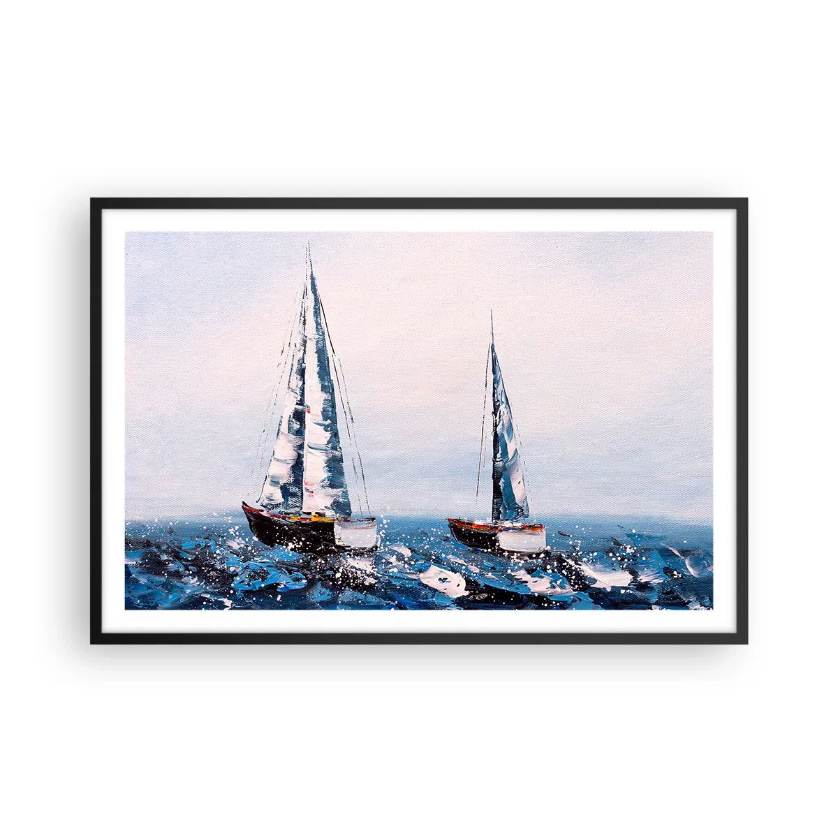 Pôster com moldura preta - Irmandade do vento - 91x61 cm