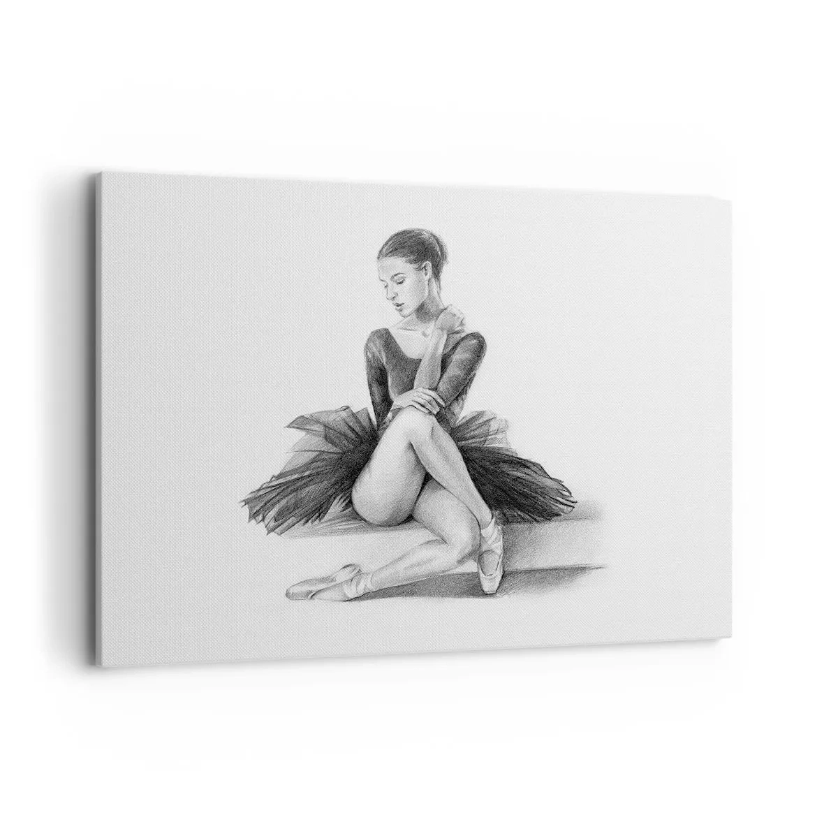 Quadro em tela - Encantada pela dança - 100x70 cm