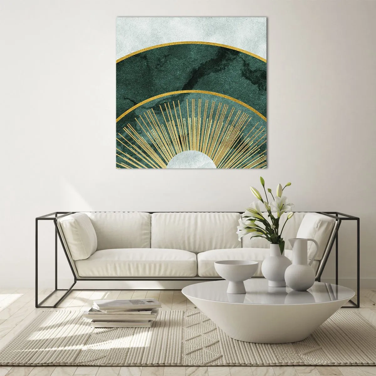 Quadro em vidro - Outro sistema solar - 40x40 cm