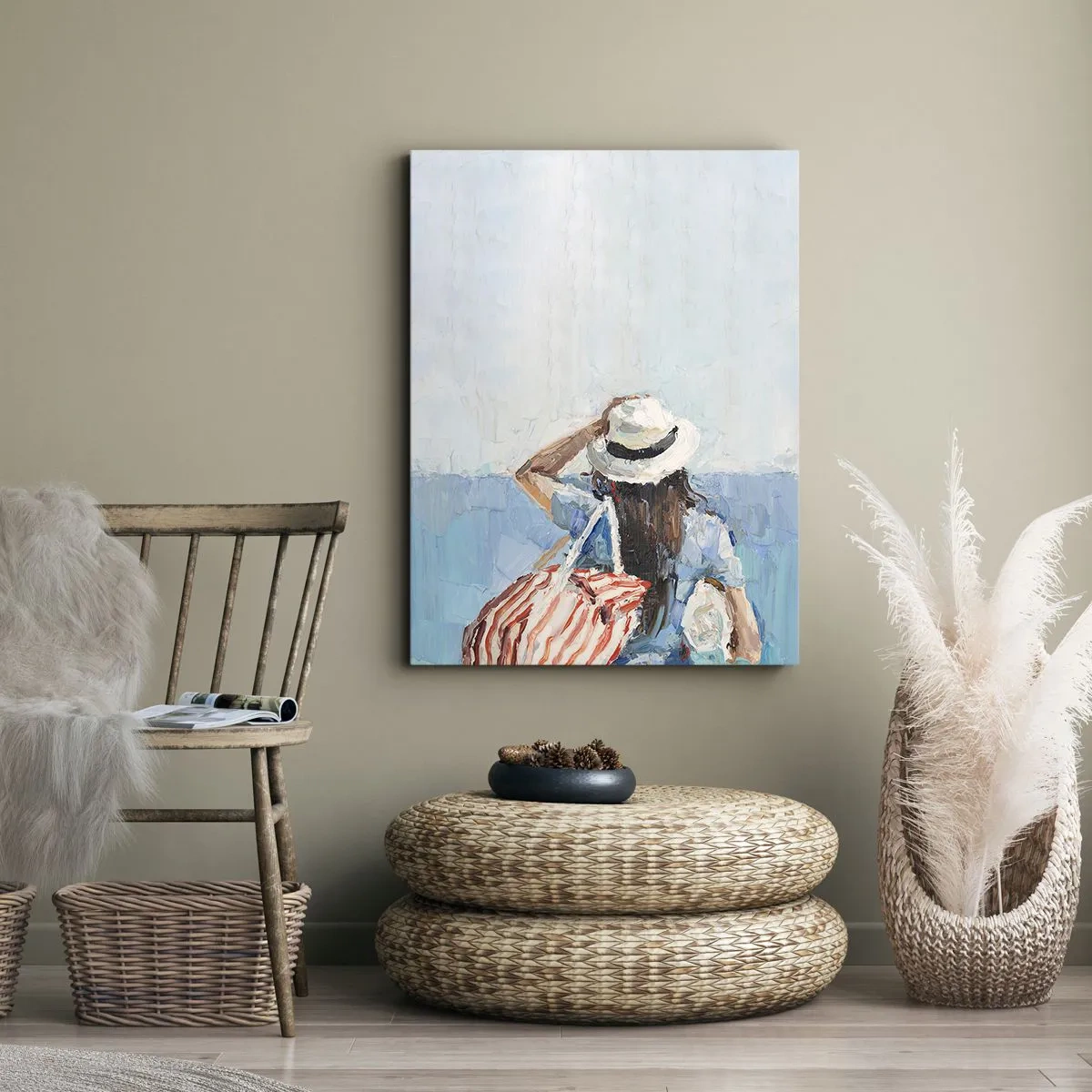 Quadro em tela - Bem-vindo às suas férias - 50x70 cm