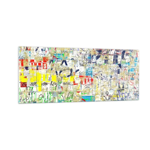 Quadro em vidro - Simplesmente agradável aos olhos - 100x40 cm