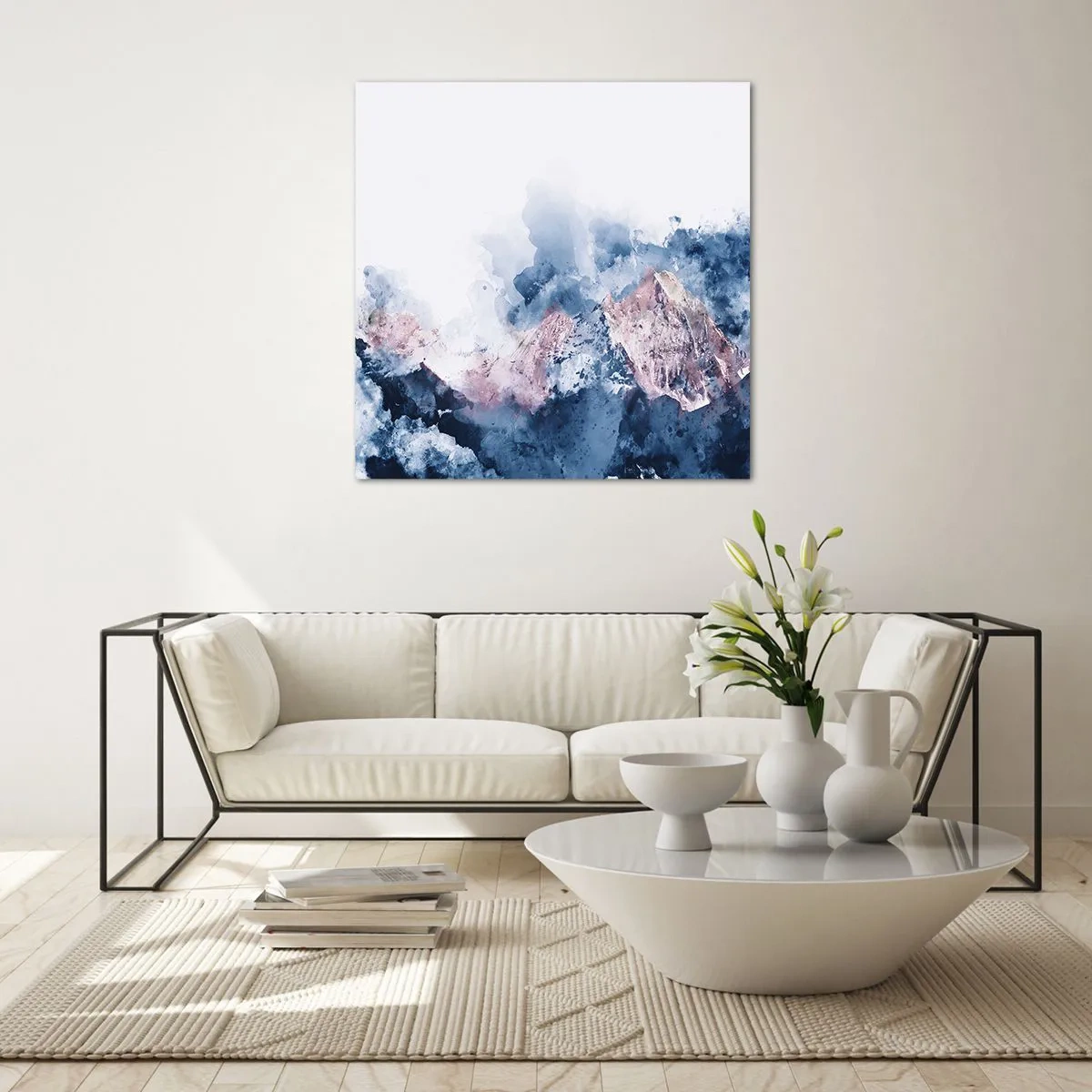 Quadro em vidro - Estes são os verdadeiros picos! - 60x60 cm