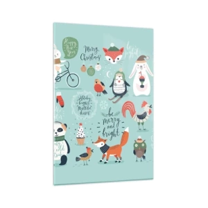 Quadro em vidro - Que seja sempre Natal! - 70x100 cm