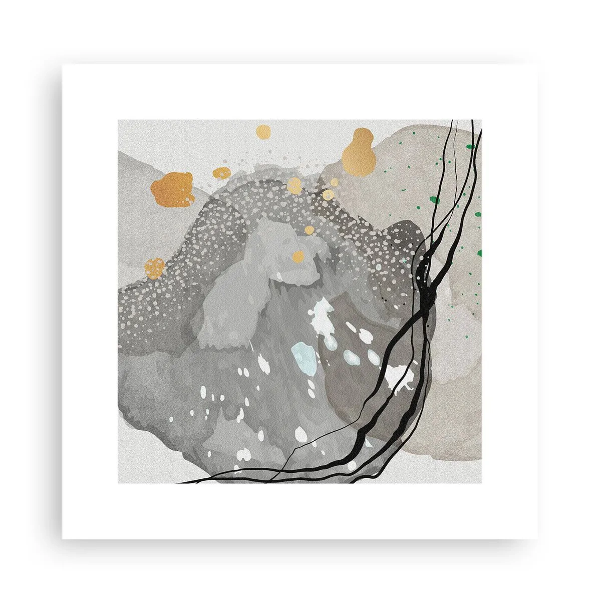 Pôster - Composição orgánica - 30x30 cm