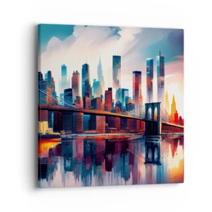 Quadro em tela - Nova York dos sonhos - 40x40 cm