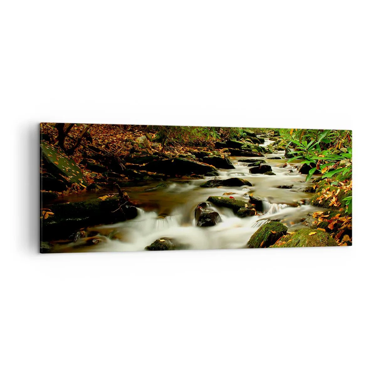 Quadro em tela - Como prata líquida - 140x50 cm