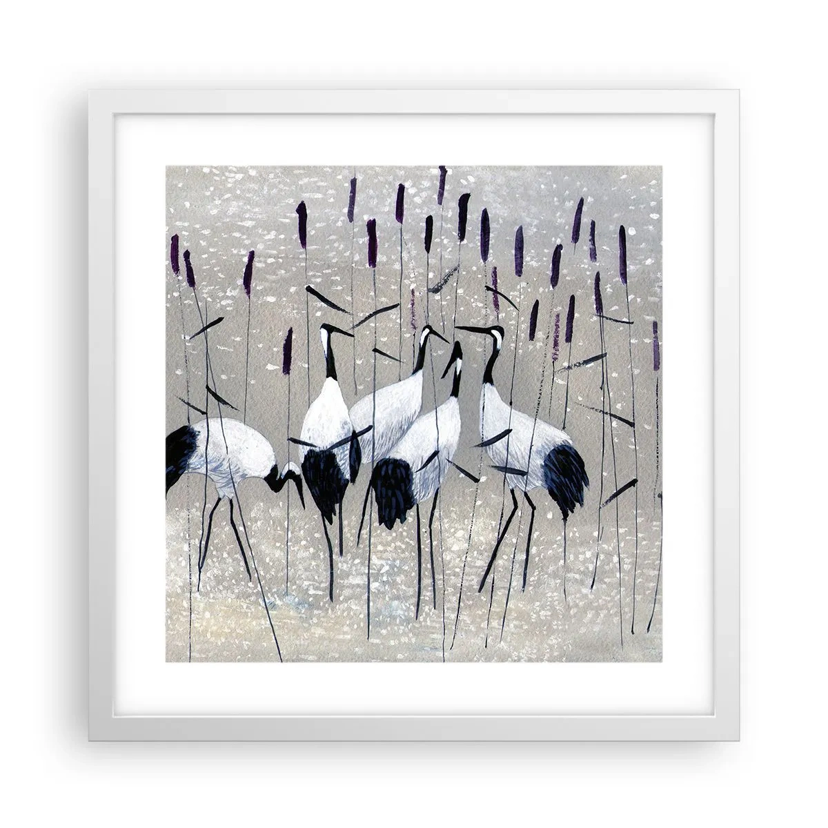 Pôster em moldura branca - Entre os seus - 40x40 cm