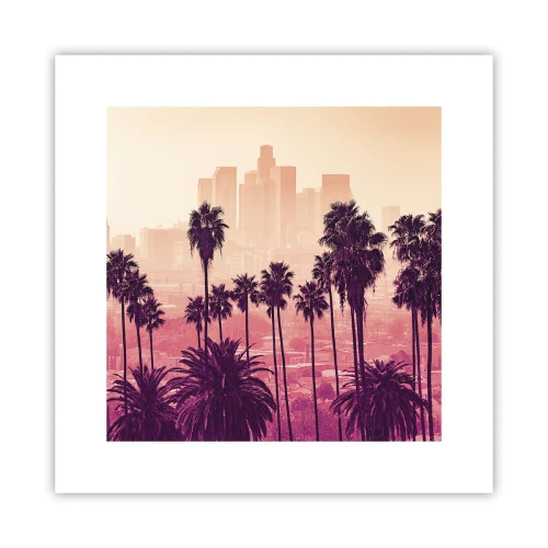 Pôster - Paisagem californiana - 30x30 cm
