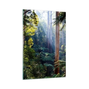 Quadro em vidro - Um conto de fadas da floresta - 80x120 cm