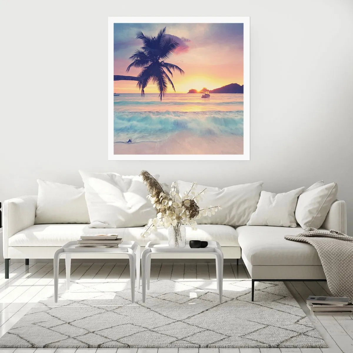 Pôster - Noite na baía - 40x40 cm