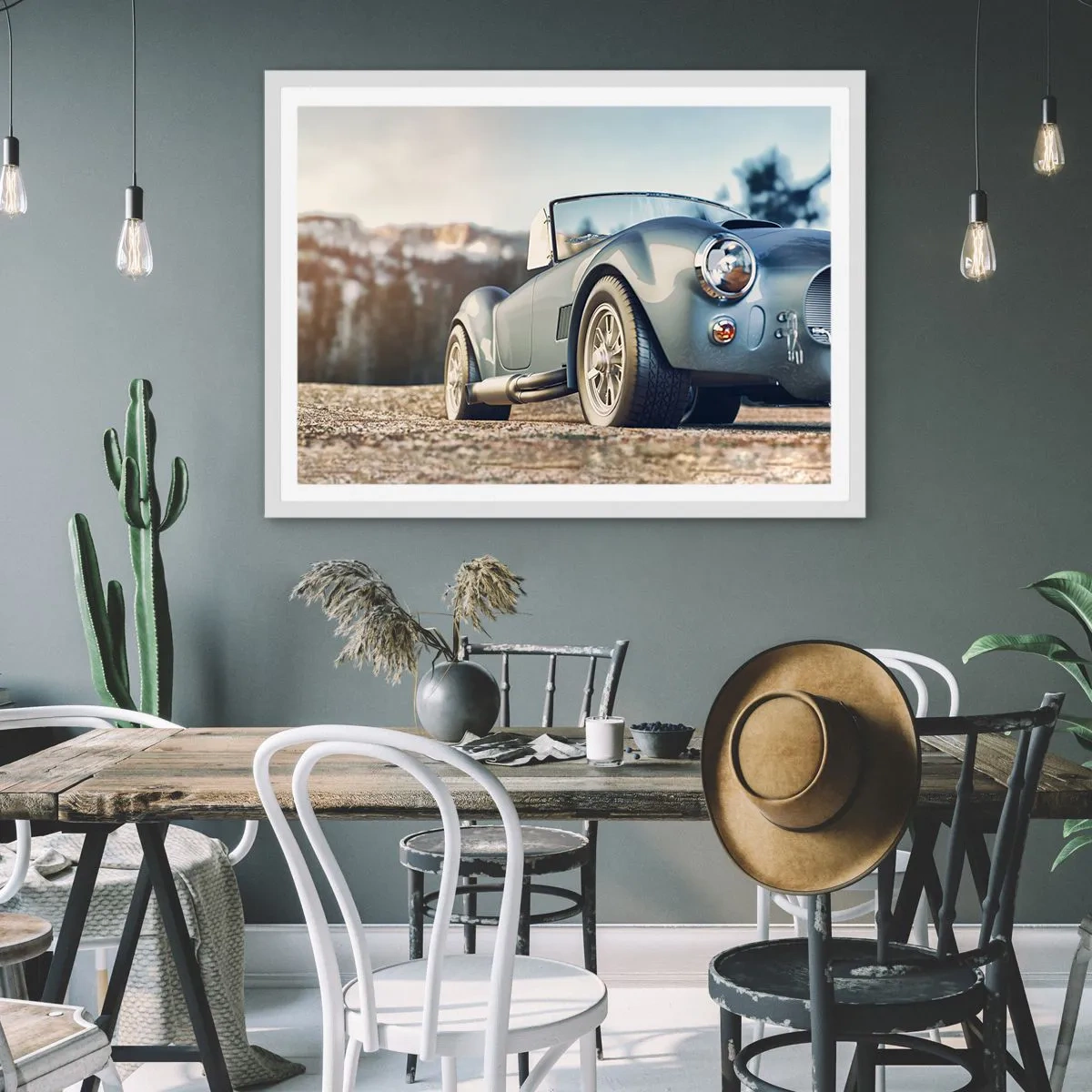 Pôster em moldura branca - Porque o estilo conta - 100x70 cm