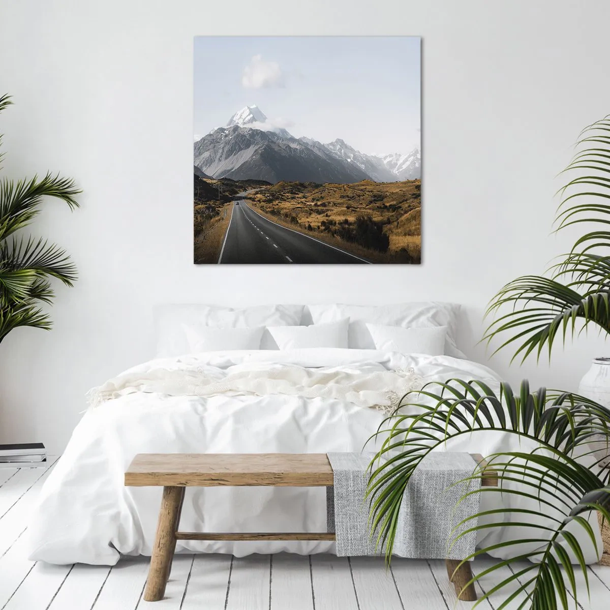 Quadro em tela - O caminho para o coração das montanhas - 30x30 cm
