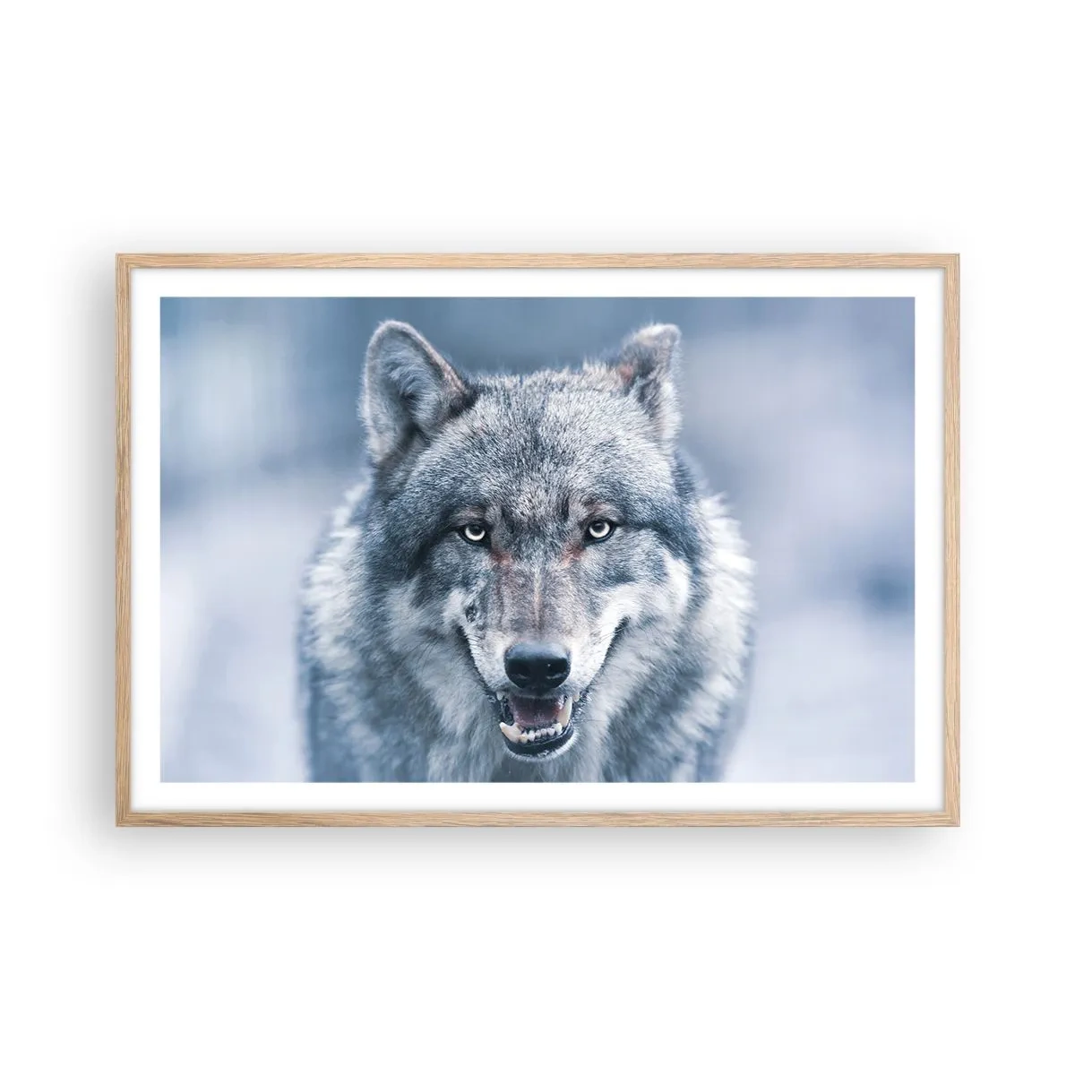 Pôster com moldura de carvalho claro - Vai aceitar o desafio? - 91x61 cm