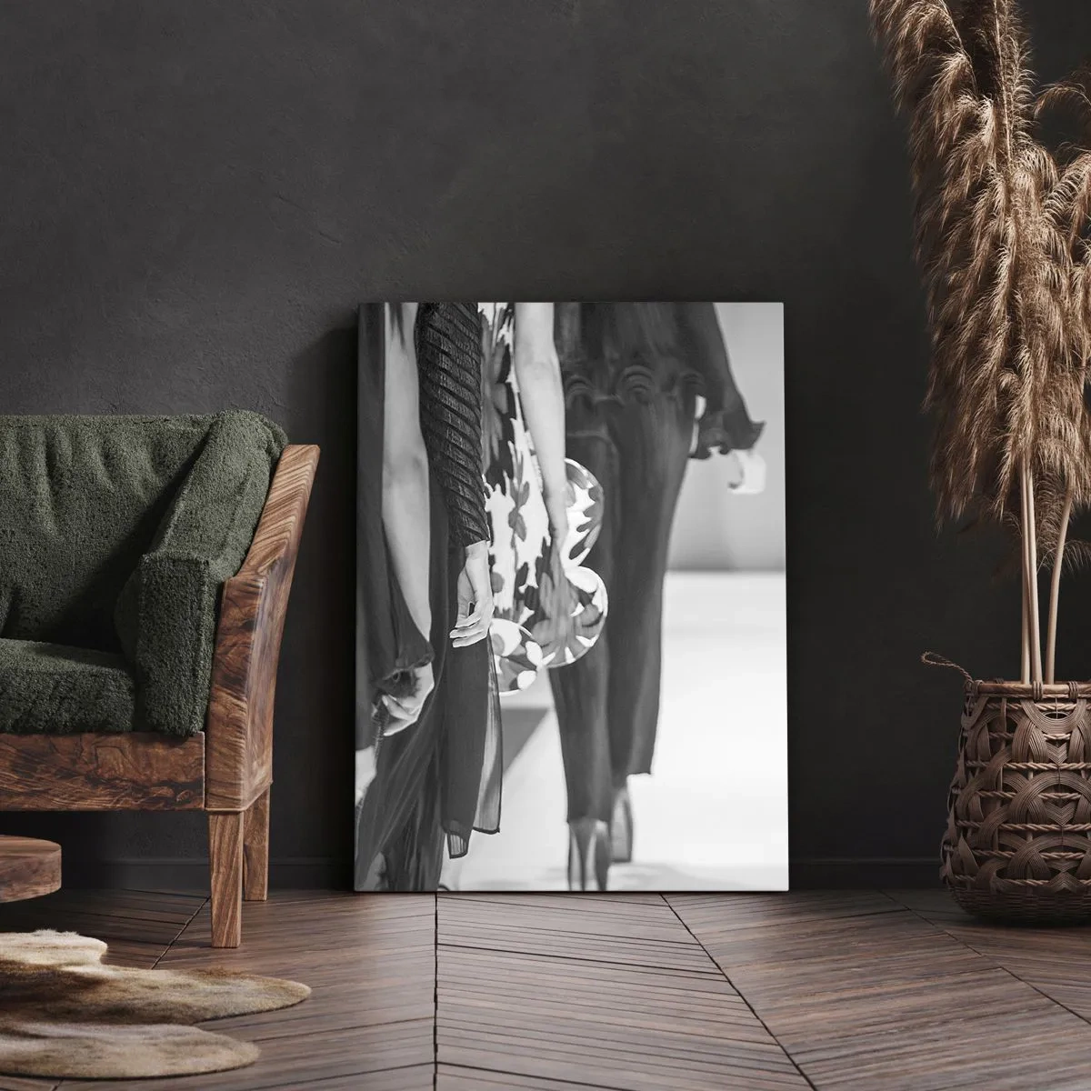 Quadro em tela - Um desfile estiloso - 45x80 cm