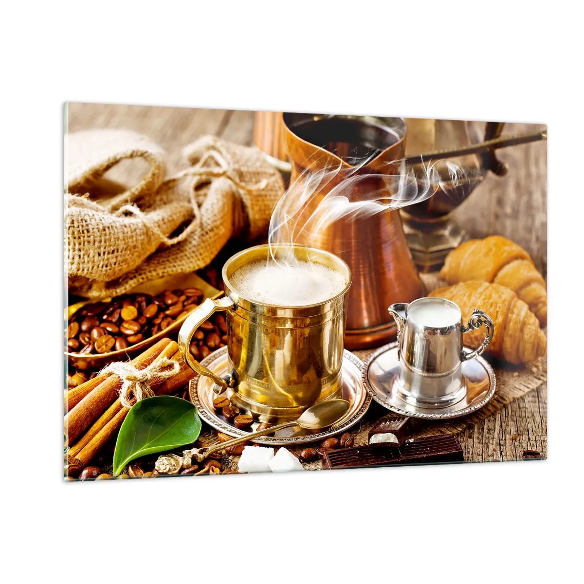 Quadro em vidro - Bons dias! - 120x80 cm