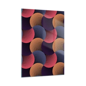 Quadro em vidro - Num ritmo circular - 50x70 cm