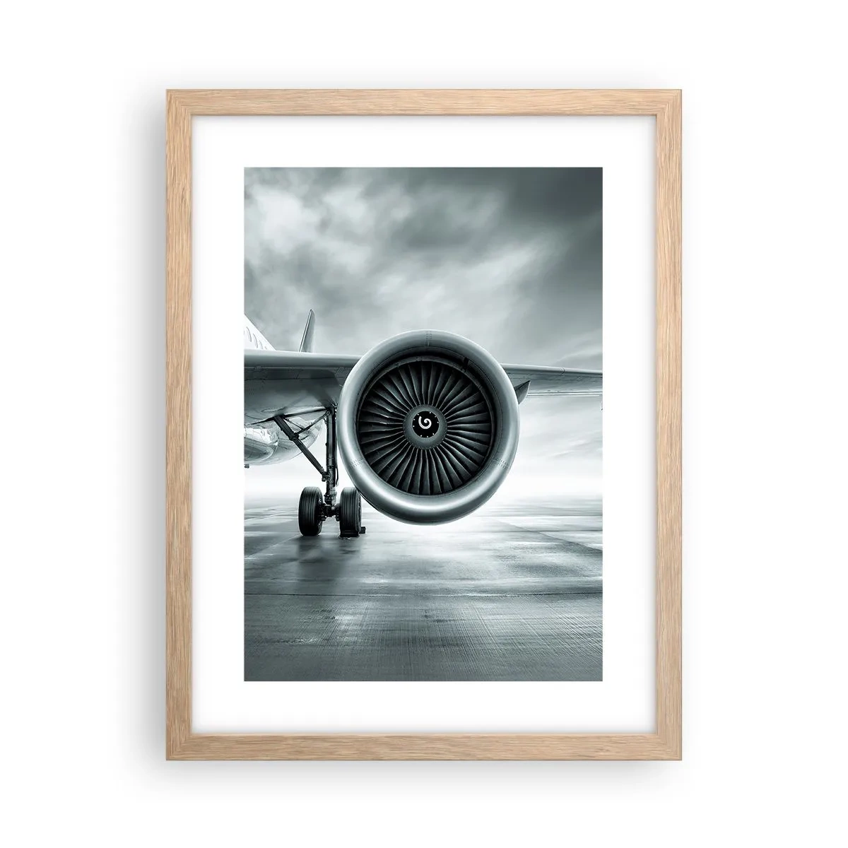 Pôster com moldura de carvalho claro - Há poder! - 30x40 cm