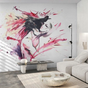 Papel de Parede Premium Canvas - Realização amorosa - Abstração, Mulher e Homem, Amor - 400x280 cm