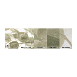 Amostra de papel de parede Premium Sand - No começo eram folhas... - Flores, Calma, Folhas - 100x30 cm